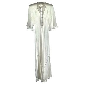 Christy Dawn white very rare sold out white button  dress